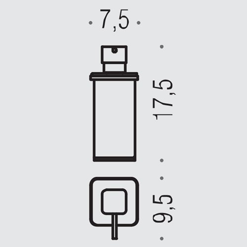 Colombo Lulu Дозатор для жидкого мыла, настольный, цвет: хром/матовое стекло - Gidratop.ru изображение