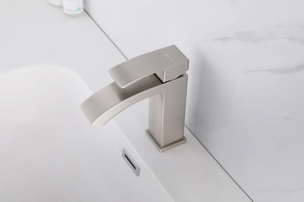 Смеситель ABBER Wasserfall AF8610SP для раковины, сатин - Gidratop.ru изображение