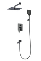 Душевая система встраиваемая WONZON & WOGHAND EDGE, Темный графит (WW-88939003-BGM) - Gidratop.ru изображение