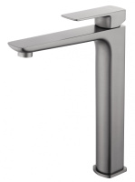 Смеситель для раковины высокий WONZON & WOGHAND EDGE, Темный графит (WW-88239003-BGM) - Gidratop.ru изображение