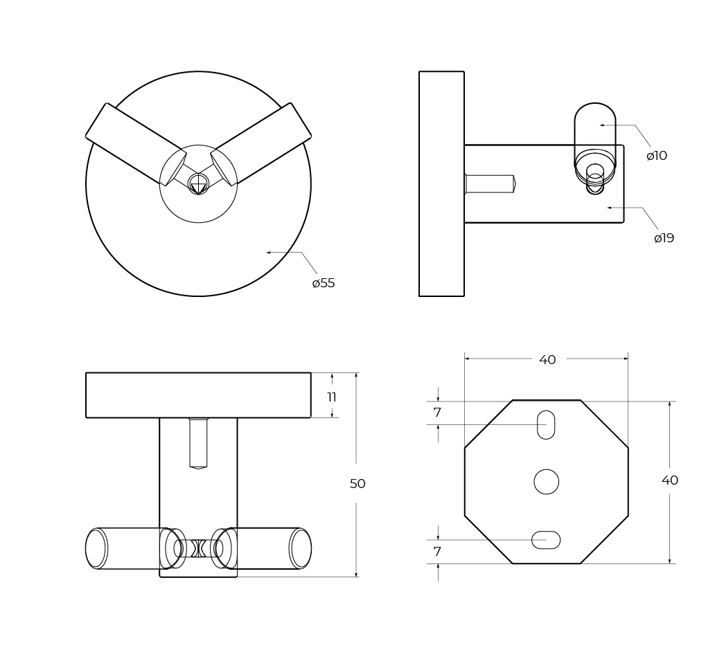 RELAX-HKD-BORO Крючок двойной, исполнение брашированное золото - Gidratop.ru изображение