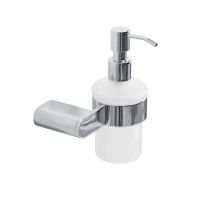 STYLUS-SOIS-V-01 Диспенсер для мыла подвесной, стекло, исполнение хром - Gidratop.ru изображение