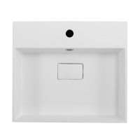 раковина из искусственного мрамора 50262 Bianco, 51x45x11,5 - Gidratop.ru изображение