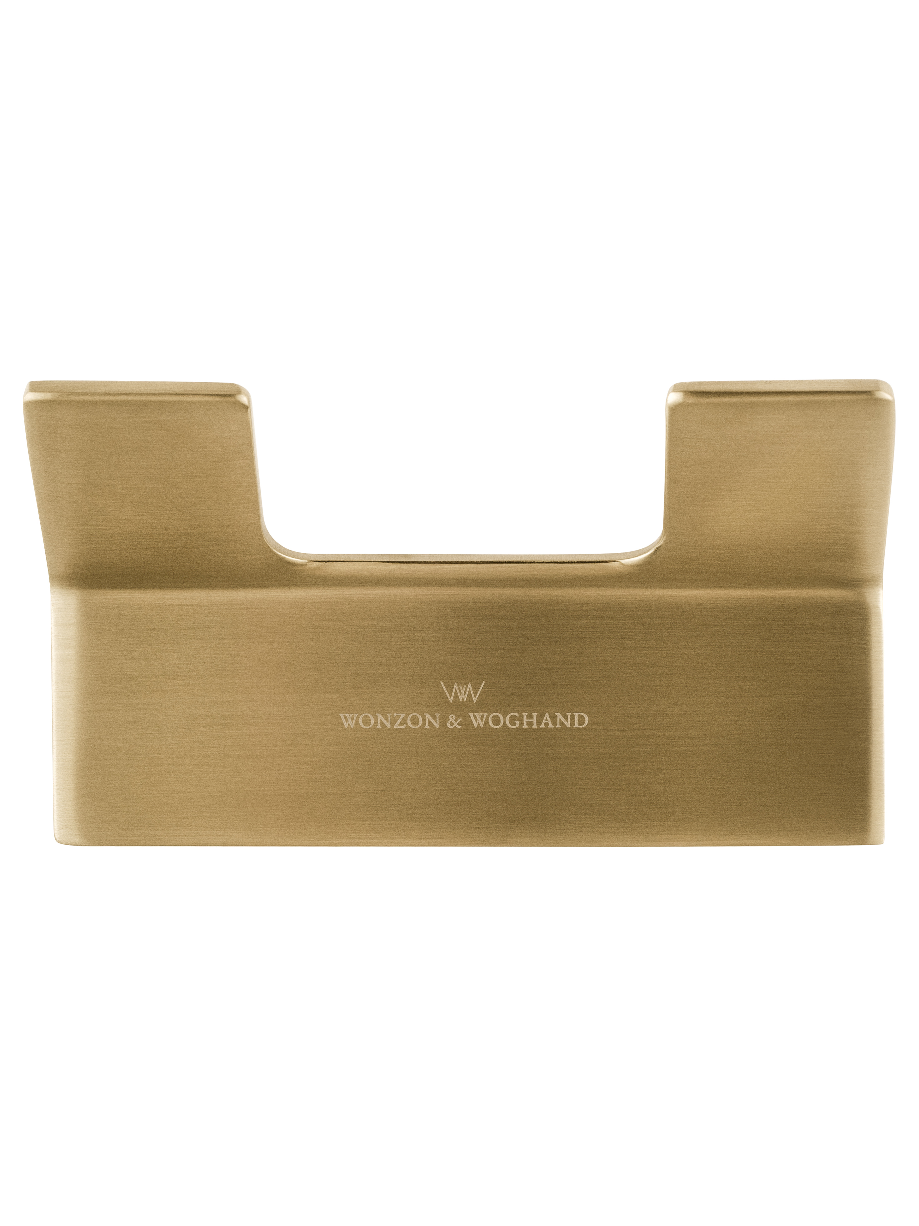 Двойной крючок для ванной WONZON & WOGHAND LOTTE, Брашированное золото (WW-8325-BG) - Gidratop.ru изображение