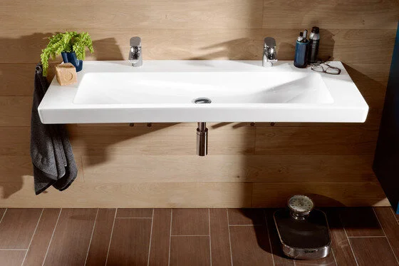 Раковина Villeroy&Boch Subway 2.0, 130 х 47 см, подвесная, альпийский белый, 7176D0 - Gidratop.ru изображение