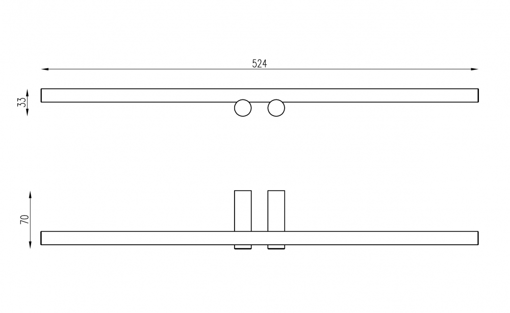 Полотенцедержатель двойной ABBER Osten 316 AA1855BG золото брашированное - Gidratop.ru изображение