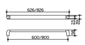 Полотенцедержатель Keuco Edition Palais 40001 010600, 62/82 см, хром - Gidratop.ru изображение