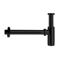 GESSI сифон для раковины, круглый, цвет черный матовый