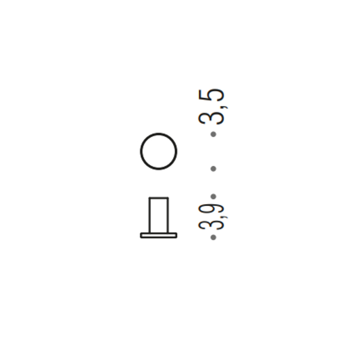 Colombo Mini Крючок, цвет: золото матовое - Gidratop.ru изображение