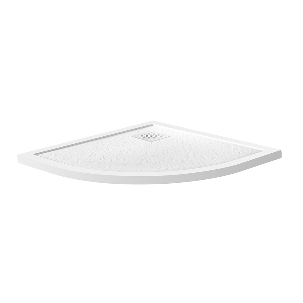 Душевой поддон из искусственного мрамора в комплекте с сифоном BelBagno UNO TRAY-MR-UNO-R-80-550-35-W-BO - Gidratop.ru изображение