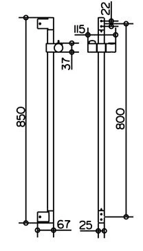 Штанга душевая Keuco Edition 300 54985 010800 - Gidratop.ru изображение