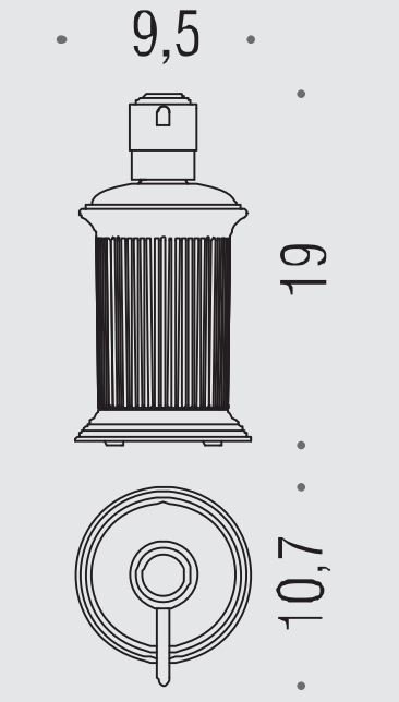 Colombo Hermitag  Дозатор для жидкого мыла, цвет: античная бронза - Gidratop.ru изображение