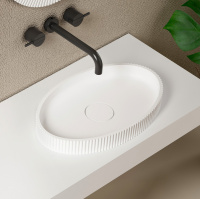 Раковина накладная ABBER Stein AS2603 белая матовая - Gidratop.ru изображение