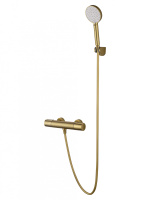 Смеситель для душа с термостатом WONZON & WOGHAND INN 2, Брашированное золото (WW-A2006-A-BG) - Gidratop.ru изображение