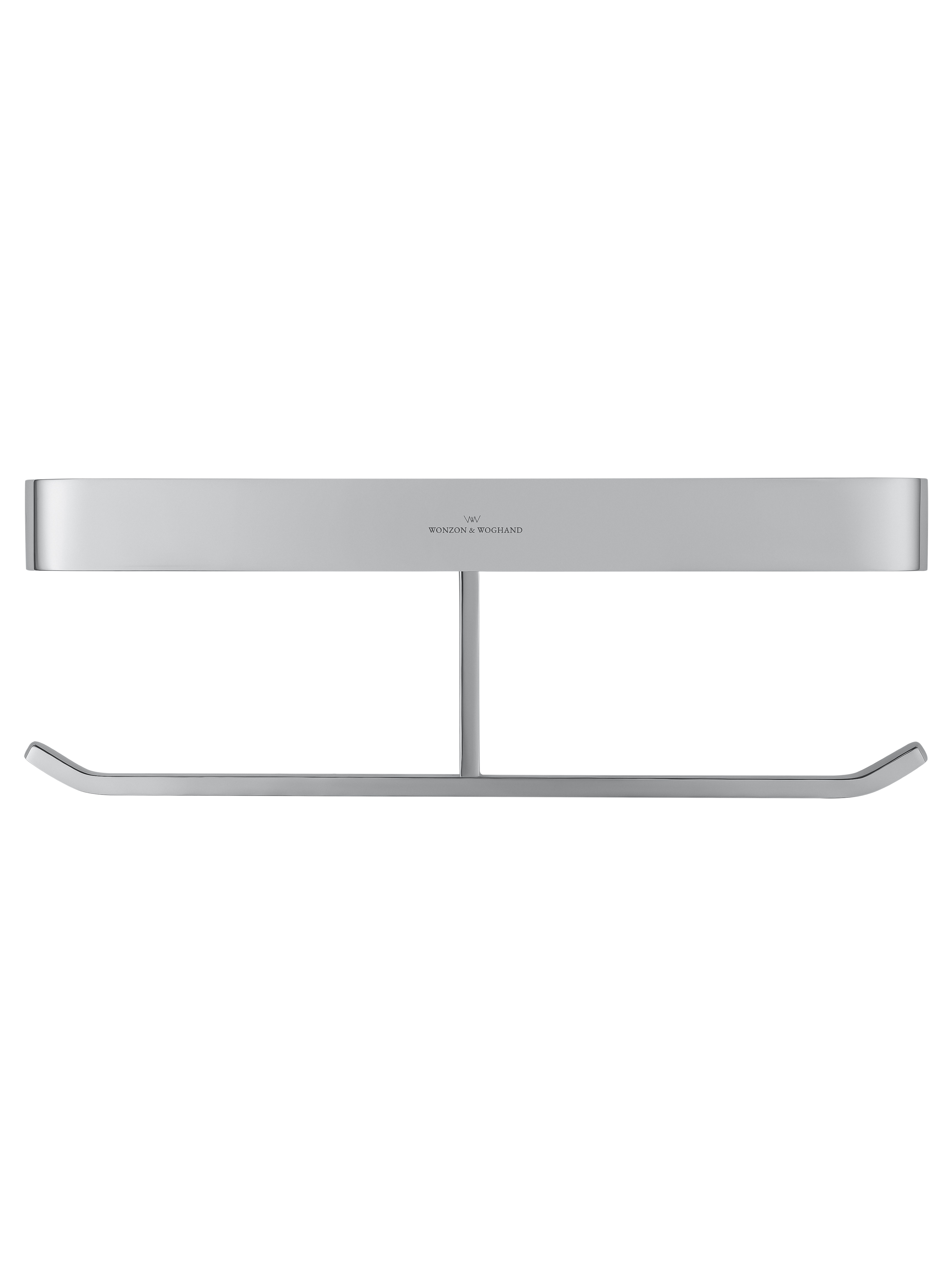 Двойной держатель для туалетной бумаги с полкой WONZON & WOGHAND LOTTE, Хром (WW-8356) - Gidratop.ru изображение