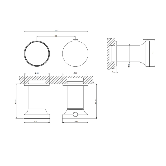 GESSI Origini внешние части встроенного термост смесителя для ванны на 1 позиц, в компл с отд вставкой, цвет: Finox Brushed Nickel - Gidratop.ru изображение