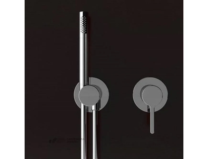 Шланговое подключение Keuco IXMO 59592 010001 с держателем душевой лейки DN 15, круглое основание - Gidratop.ru изображение