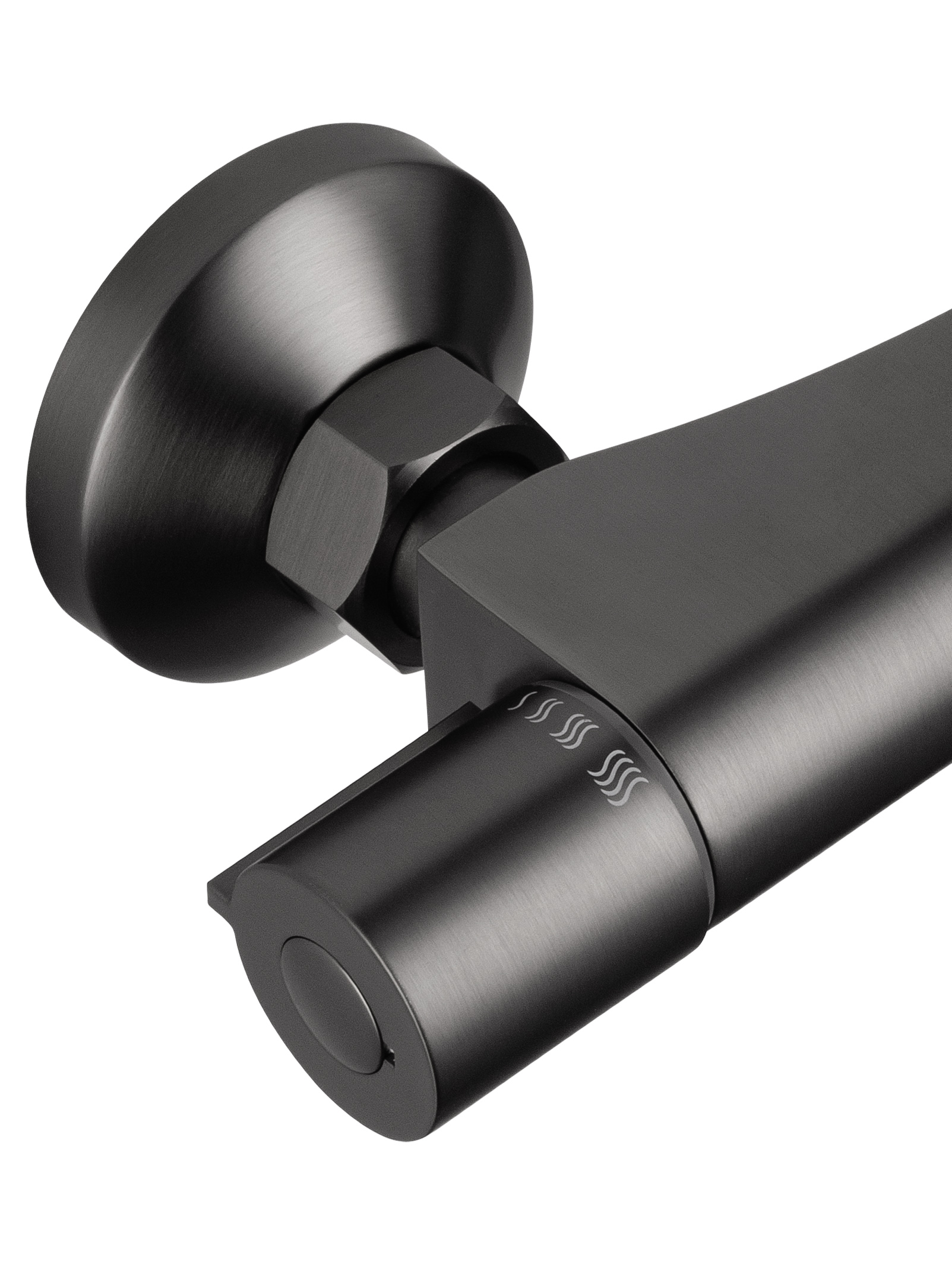 Смеситель для душа с термостатом WONZON & WOGHAND INN 5, Темный графит (WW-B1005-A-BGG) - Gidratop.ru изображение