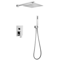 Душевая система ABBER Daheim AF8219 скрытого монтажа без излива, хром - Gidratop.ru изображение