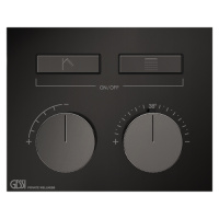 Gessi Hi-Fi термостат для душа, с включением до 2 источников одновременно (внешняя часть), цвет: Black Metal PVD