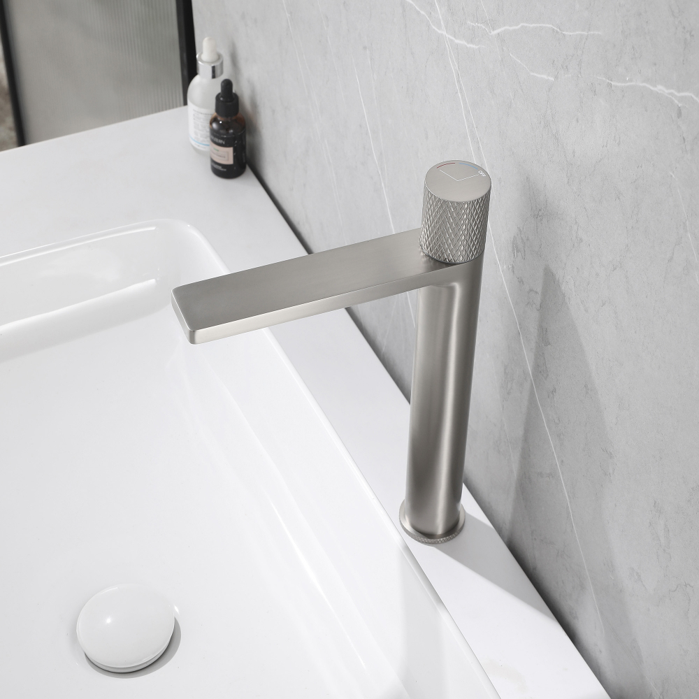 Смеситель ABBER Rund AF8711SP для накладной раковины, сатин - Gidratop.ru изображение