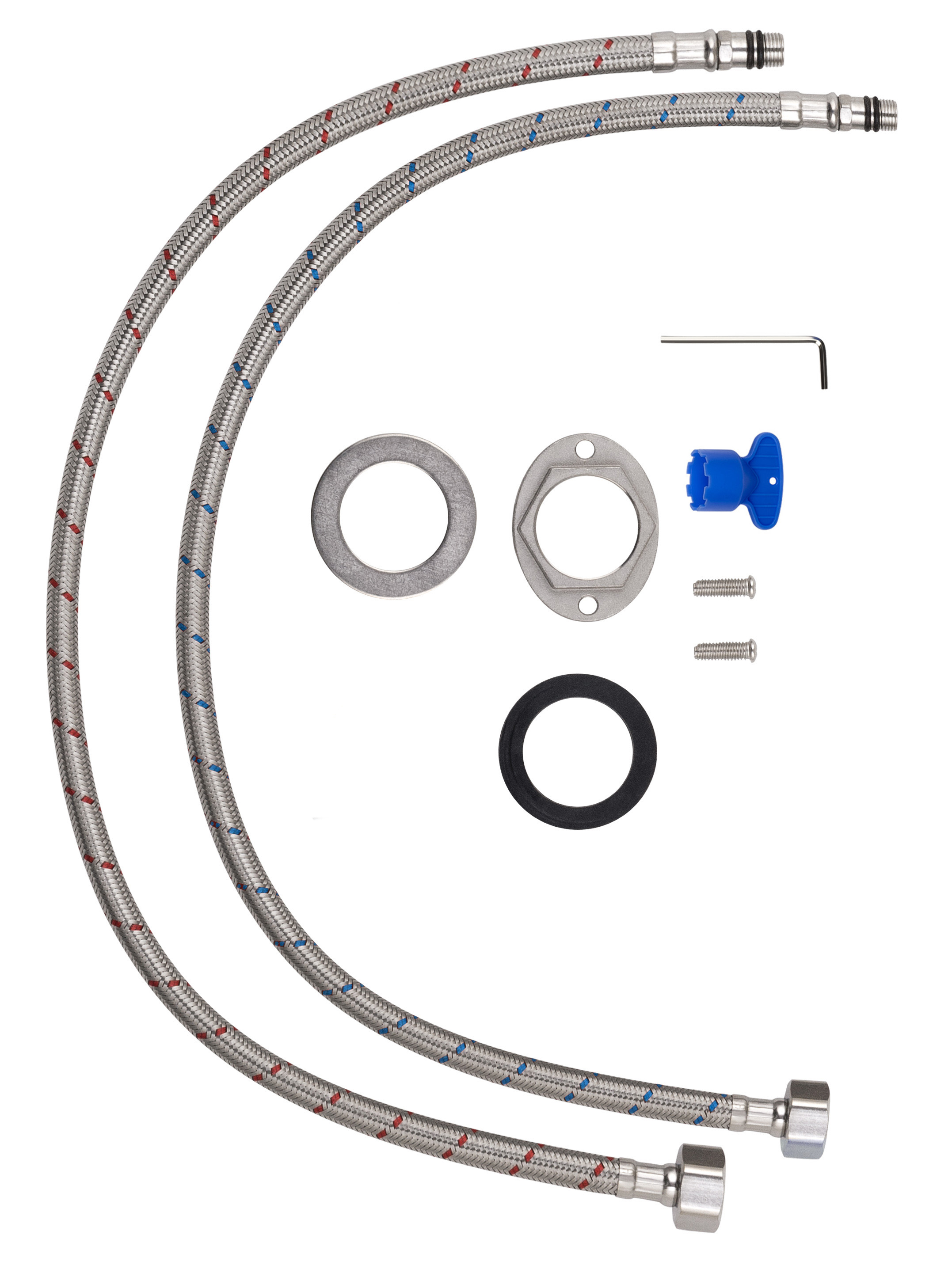 Смеситель для раковины WONZON & WOGHAND FLEX, Хром (WW-88018072-CR) - Gidratop.ru изображение