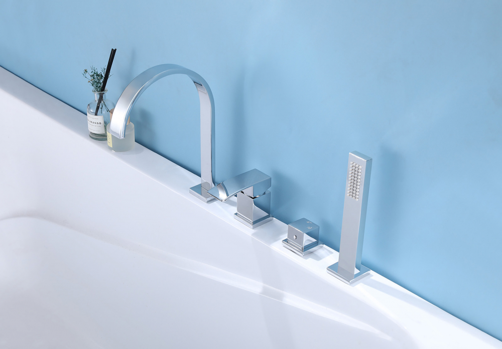 Смеситель ABBER Wasserfall AF8613 на борт ванны, хром - Gidratop.ru изображение