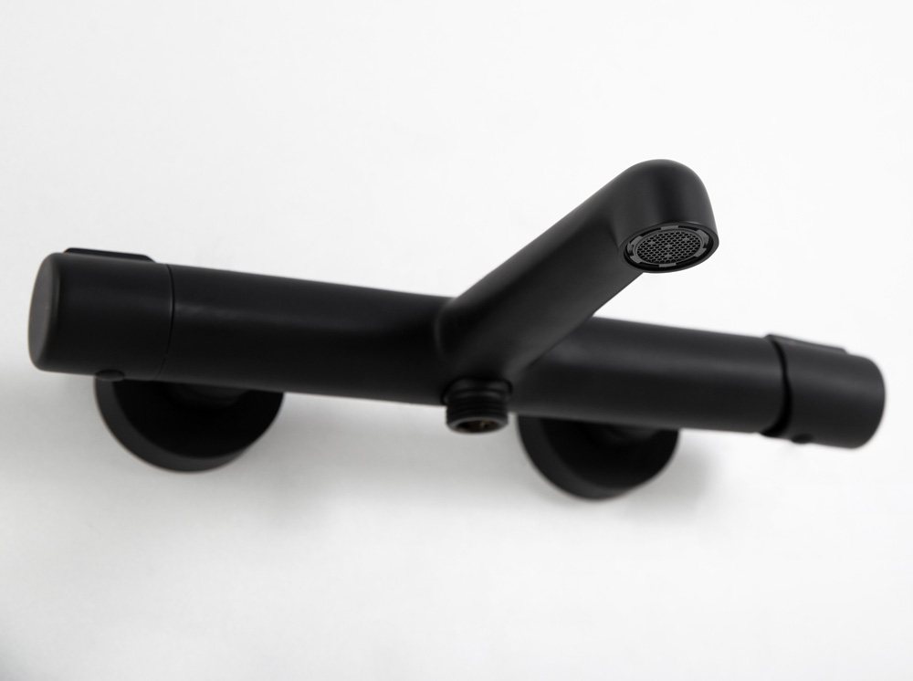 UNO Смеситель для ванны и душа, чёрный UNO-VASM-NERO - Gidratop.ru изображение