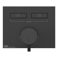 Gessi Hi-Fi смеситель для душа, с включением до 2 источников одновременно (внешняя часть), цвет: Black XL - Gidratop.ru изображение