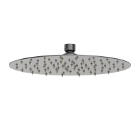 Newform X-STEEL 316 Верхний душ, d250 мм, без кронштейна, G1/2" , цвет: PVD Brushed gun metal - Gidratop.ru изображение