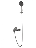 Смеситель для ванны с душем WONZON & WOGHAND TOR, Темный графит (WW-88037073-BGM) - Gidratop.ru изображение