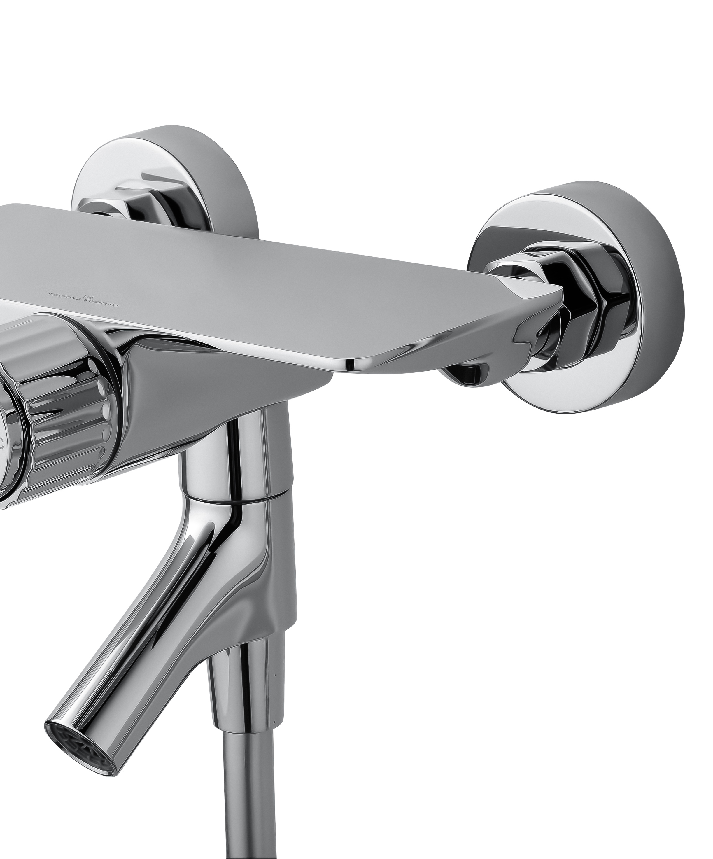 Смеситель для ванны с душем WONZON & WOGHAND CLICK, Хром (WW-FE05L221-CR) - Gidratop.ru изображение