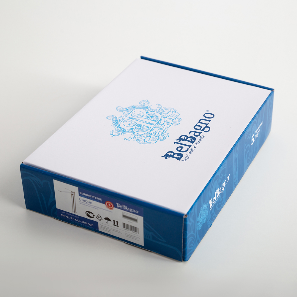 UNIQUE Смеситель для накладной раковины без донного клапана, хром UNIQUE-LMC-CRM-W0 - Gidratop.ru изображение