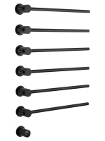 Полотенцесушитель электрический встраиваемый WONZON & WOGHAND BADEN, Черный матовый (WW-AL366-MB) - Gidratop.ru изображение