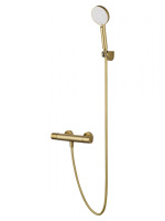Смеситель для душа с термостатом WONZON & WOGHAND INN 6, Брашированное золото (WW-B2029-A-BG) - Gidratop.ru изображение