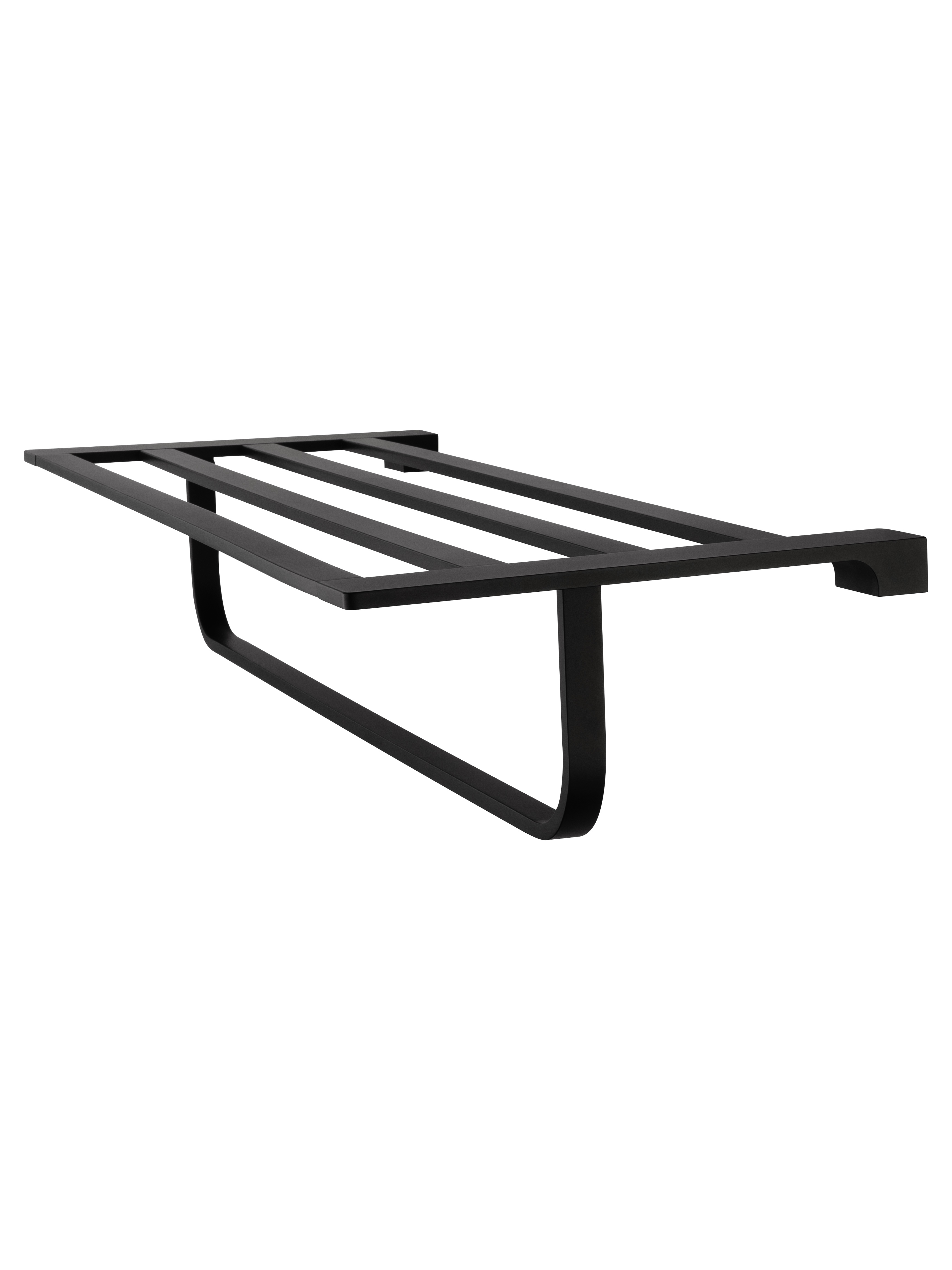 Полотенцедержатель с полкой WONZON & WOGHAND ECLIPSE, Черный (WW-9181-BL) - Gidratop.ru изображение