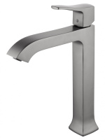 Смеситель для раковины высокий WONZON & WOGHAND FLEX, Темный графит (WW-88019072-BGM) - Gidratop.ru изображение