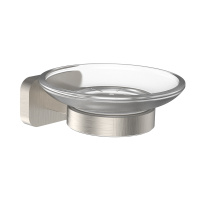 Мыльница с держателем WONZON & WOGHAND GRAFFITY, Брашированный никель (WW-9322-BN) - Gidratop.ru изображение