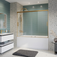 Душевая шторка на ванну CEZARES TANDEM-SOFT-VF-2-180/145-C-BORO-IV - Gidratop.ru изображение