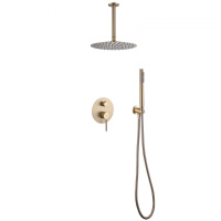 Душевая система ABBER Emotion AF8821G скрытого монтажа без излива, золото матовое - Gidratop.ru изображение