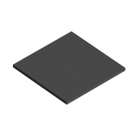 CADRO Вставка для подвесной металлической полки, Nero, 257x257, CADRO-30/30-MENS-NERO - Gidratop.ru изображение