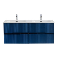 DUET-N База под раковину подвесная с четырьмя выкатными ящиками для раковины с двумя чашами, Sapfiro, 1200x457x500, DUET-N-1200-4C-SO-2-SPF-P - Gidratop.ru изображение