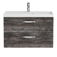 AURORA База под раковину подвесная с двумя выкатными ящиками, Pino Pasadena, 800x450x500, AURORA-800-2C-SO-PP - Gidratop.ru изображение