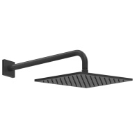 GESSI Rilievo верхний душ шарнирная для настенного крепления 250x250 мм на 1/2, цвет: nero XL - Gidratop.ru изображение