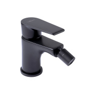 NAUTIC-BS1-NOP Смеситель для биде однорычажный, с донным клапаном, исполнение черный матовый - Gidratop.ru изображение