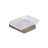 SLIDER-SODS-IN Мыльница подвесная, стекло, исполнение сатин - Gidratop.ru изображение