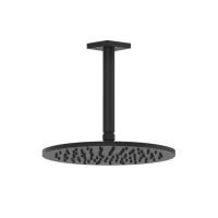 GESSI Rilievo потолочная верхний душ шарнирная на 1/2, Oslash;250мм, длина изгот. под заказ (105 - 1855мм), цвет: nero XL - Gidratop.ru изображение