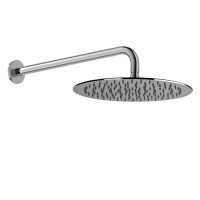 Gessi Emporio shower верхний душ для настенного крепления, поворотная, с защитой от известкового налёта, цвет: Mirror Steel - Gidratop.ru изображение