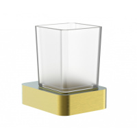 Стакан для зубных щеток с держателем WONZON & WOGHAND LOTTE, Брашированное золото (WW-8321-BG)