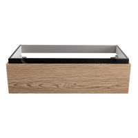 SLIDER База под раковину подвесная с одним выкатным ящиком, дуб тангент, 996x476x300, SLIDER-1000-1C-SO-RT-P - Gidratop.ru изображение